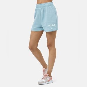 Nike Sportswear Light Blue Fleece Sweat Shorts